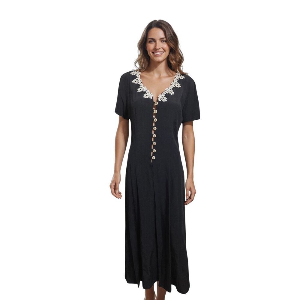 Vintage Button Front Dress 9/10